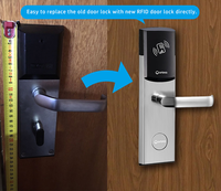 Serrure de porte d'hôtel ANSI de haute qualité en acier inoxydable 304 pour projets neufs ou de rénovation hôtelière