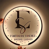 Enseigne lumineuse LED personnalisée en aluminium avec bordure en néon acrylique, étanche IP65, contrôle Bluetooth, directionnelle, pour entreprises, salons, bars, commerces