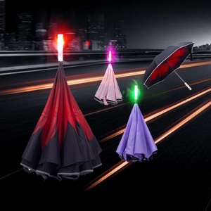 Paraguas Recto Moderno de 23 Pulgadas con LED de Diseño, Luz Intermitente, Impermeable, Estructura de Fibra de Vidrio, Control Manual, Ideal para Regalos Empresariales - Product Image 6