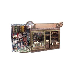 Guofeng Milk Tea House - Micro Modellino in Legno Fai da Te, Cabina per Bambini, Blocchi da Costruzione, Giocattoli, Puzzle, Ornamenti - Product Image 2