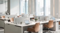 Écran de bureau insonorisant en PET, cloison acoustique pour postes de travail en open space
