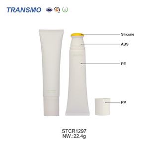 Factory OEM Empty <b>Face</b> Wash Squeeze Tube Hand Cream Tube 100ml Silicone Brush Facial Cleanser Cream Packaging With Flip Cap - Product Image 2