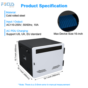 <span class=keywords><strong>12</strong></span> bay trạm sạc cho iPad máy tính bảng và máy tính xách tay giáo dục thiết bị sạc giỏ hàng và tủ - Product Image 5