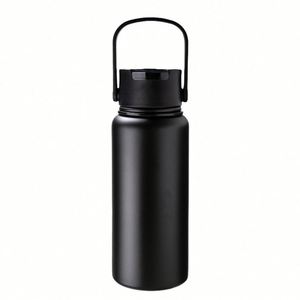 Bouteille d'eau isotherme portable en acier inoxydable de 1 L, gravée avec logo personnalisé, idéale pour les événements de course et de marche – Meilleure vente - Product Image 1