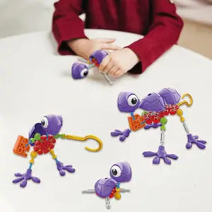 教育用DIYブロッククリエイティブビルディングブロックパズルアセンブリおもちゃ子供用3D昆虫おもちゃブロック子供用