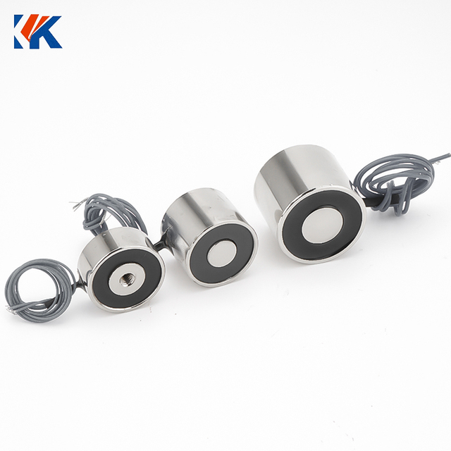 12V 24VDC Electromagnet Mini Circular Electromagnet Holding Rectangular Sucking Electromagnet
