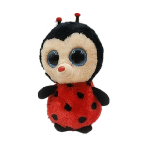 Graziosa Peluche di Ape Nera e Rossa, Giocattolo Morbido Imbottito all'Ingrosso - Product Image 1