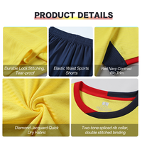 Maillot de football personnalisé par sublimation, doux, vente en gros, maillot de football pour jeunes, haute résistance à l'abrasion