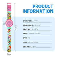 Montre pour enfants, montre à quartz Fée des fleurs pour filles, étanche, dessin animé, cadeau d'anniversaire, montre-bracelet pour enfants, OEM ODM