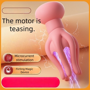 Masseur de sein électrique Octopus-Jouet sexuel vibrant rose pour femmes stimulant la zone sensible de la poitrine - Product Image 4