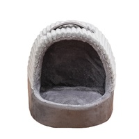 Coussin pour chien en peluche épais et doux, chaud pour l'hiver, avec tapis amovible et lavable