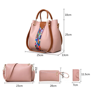 Bolsas de Designer para Mulheres a Preço Acessível, Conjunto de Bolsas Femininas PU, <span class=keywords><strong>4</strong></span> Peças em 1 Conjunto, Sacs Main Pour Femmes - Product Image 6