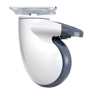 Rueda universal de alta calidad, suministro de fábrica al por mayor, muebles médicos estándar, rueda de plástico <span class=keywords><strong>TPR</strong></span>, rueda de 3/4/5 pulgadas - Product Image 6