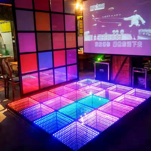 Pista De baile LED magnética interactiva 3D portátil IP65 espejo infinito clasificado inalámbrico boda fiesta Piste De Danse - Product Image 6