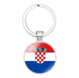 Fabrikant 233 Metalen Land Kroatische Vlag Sleutelhanger Nationale