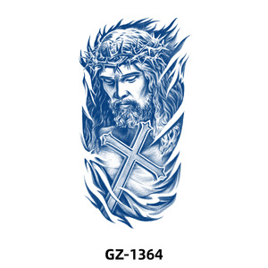 Autocollants de <span class=keywords><strong>tatouage</strong></span> semi-permanents aux herbes 2026 – Grands motifs Lion, Dragon, Phénix, Floral, Cœur, Bracelet – Tatouages imperméables pour l'art corporel - Product Image 4