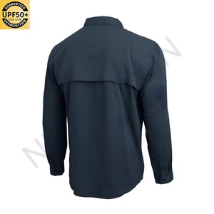 เสื้อเชิ้ตตกปลาและล่าสัตว์สำหรับผู้ชาย UPF 50+ แขนสั้น เสื้อทำงาน ป้องกันแสงแดด ระบายอากาศดี ติดกระดุม มีกระเป๋าซิป - Product Image 4