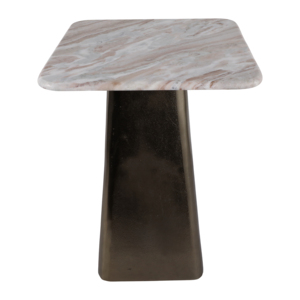 Tavolino moderno quadrato in marmo, piccolo tavolino da salotto, tavolino d'appoggio per soggiorno, tavolino porta bevande - Product Image 4