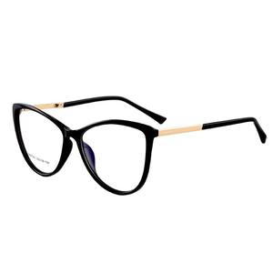 Montures de lunettes optiques FALAIER Cat Eye TR87001, anti-lumière bleue, anti-radiation, pour femmes, monture TR90, taille moyenne - Product Image 4