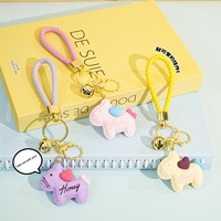 Porte-clés et lanière en fer motif dessin animé 2026, multicolore, pour étudiant, pendentif créatif pour sac, décoration à suspendre pour coque de téléphone, petit modèle pour couple