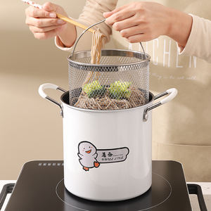Small Deep Fryer <strong>Pot</strong> With Basket Mini Deep Oil Fryer Kitchen Gadgets for Home Tempura Chips Fries <strong>Fish</strong> Chicken 3L - Product Image 1
