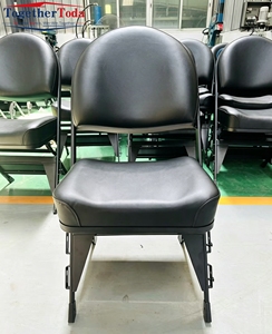 Silla Plegable Metálica VIP para Estadio con Logotipo Personalizado, con Tablero de Escritura, Cuero PU, para Deportes, Banquetes y Exteriores - Product Image 1