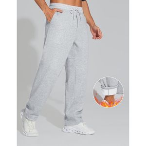 Pantalon de survêtement en molleton ample pour homme FOXA, avec cordon de serrage, coupe droite, bas ouvert, avec poches - Product Image 4