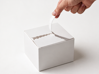 Boîte à languette recyclable personnalisée en carton ondulé pour l'expédition de vêtements, cadeaux, artisanat et commandes en ligne