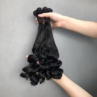 Envío rápido Venta caliente Super doble pelo dibujado tejido Perruque 100% paquetes de cabello virgen Duquesa Curl # Color Natural