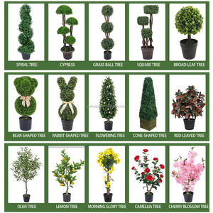 Arbre artificiel double boule <span class=keywords><strong>de</strong></span> lavande blanche RUOPEI, 5000H, résistant aux UV et à la <span class=keywords><strong>d</strong></span>écoloration, pour porche avant, <span class=keywords><strong>entrée</strong></span>, <span class=keywords><strong>d</strong></span>écoration intérieure - Product Image 5