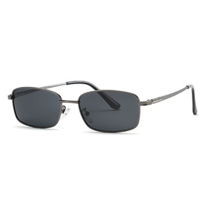 Lunettes de soleil SPOEN rectangulaires en métal polarisées UV400 pour hommes, protection solaire tendance - Product Image 5