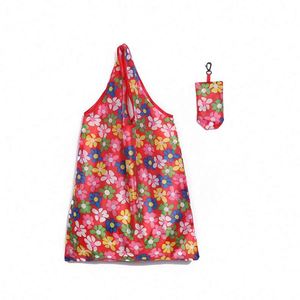 Bolsa de Compras Plegable Reutilizable de Poliéster Personalizada, Bolsa de Supermercado Plegable Impermeable con Logotipo, Bolsa de Mano Plegable Reutilizable - Product Image 3