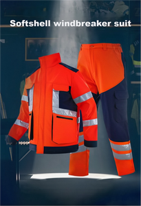 <strong>Safety</strong> Hi Viz Work <strong>Pants</strong> with Reflective Strips Traffic Roadway Winter <strong>Waterproof</strong> Workwear <strong>Pants</strong> Trousers - Product Image 3