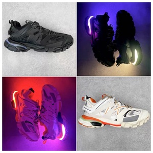 Chaussures LED lumineuses unisexes à semelle épaisse, en cuir véritable et maille, pour couple, toutes occasions - Product Image 2