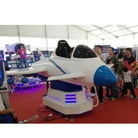 Venta caliente interior VR sistema de simulación simulador de vuelo cabina avión 9D VR realidad Virtual máquina de simulador giratorio