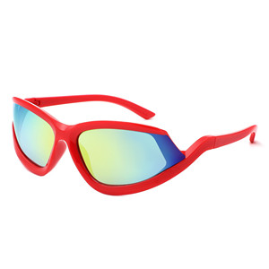 Quanta - Lunettes de soleil enveloppantes rectangulaires géométriques sportives - Product Image 2