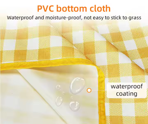 Manta <span class=keywords><strong>de</strong></span> Picnic al aire libre, estera <span class=keywords><strong>de</strong></span> Picnic impermeable plegable <span class=keywords><strong>de</strong></span> 60 "* <span class=keywords><strong>80</strong></span>" para viajes <span class=keywords><strong>de</strong></span> Camping, conciertos familiares al aire libre - Product Image 5