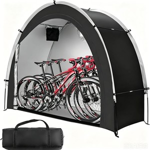 Bicycle Storage <b>Tent</b> 4-Layer <b>Waterproof</b> Outdoor Portable Garden Tool Cover Rectangle Shape Black Custom - Product Image 1