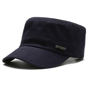 Casquette de sport décontractée à logo personnalisé, couleur unie, dessus plat, pour activités de plein air - Product Image 3