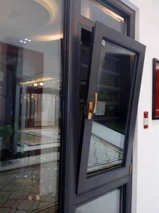 Fenêtres à battants inclinables et pivotants avec double vitrage, design moderne et minimaliste, cadre en <span class=keywords><strong>PVC</strong></span> <span class=keywords><strong>pour</strong></span> hôtel, salon, chambre et villa - Product Image 2