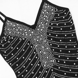 Disponibile CY901347 Abito Slip Nero con Perline e Strass Abiti da Cerimonia Principessa Vestiti da Sera Lunghi <span class=keywords><strong>Abbigliamento</strong></span> Donna 2024 - Product Image 4