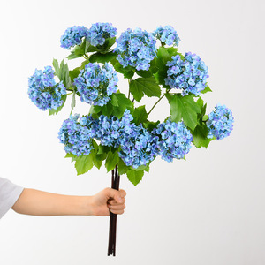 Flor Artificial de Hortensia de 3 Cabezas, Flores de Seda Verdes para Decoración de Bodas, Hogar y Exteriores - Product Image 4