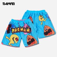 TF celana pendek basket bordir kustom pria, celana pendek basket motif sublimasi, celana Hip Hop bordir kustom