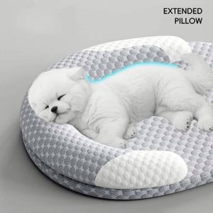 Pet Cooling <b>Mat</b> Large Modern Memory Foam Cotton Fill Hypoallergenic Breathable Washable Anti-Slip Eco-Friendly Summer Heat - Product Image 2