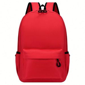 Fashion Style Solid Color <b>School</b> <b>Backpack</b> Solid Color Youth Casual Day Bag - Product Image 3