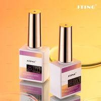 JTING Hot Popular 8IN1 Multi Fungsi Lem Gel Kuku untuk Rhinestone, Hard Top Coat, Base Gel, Nail Blooming, Mixing Gel OEM ODM