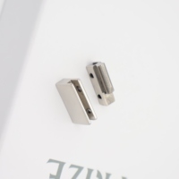 Fibbia Nascosta Premium in Acciaio Inossidabile da 18mm per Cinturini in Pelle e Cinturini di Lusso