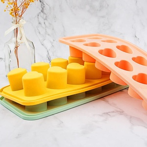 Bandeja de cubitos de hielo de silicona de 12 cavidades de grado alimenticio ecológico para el hogar, Mini cubitos de hielo, molde en forma de corazón, máquina para hacer hielo - Product Image 4
