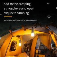 Solar-Campingzeltlampe USB-Aufladbar Hängend Leichtgewichtig Tragbar für Outdoor Notfall Wandern Stromausfall