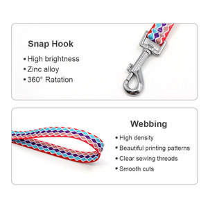 Laisse pour chien en nylon à motif géométrique tendance, durable pour les chiens - Product Image 6